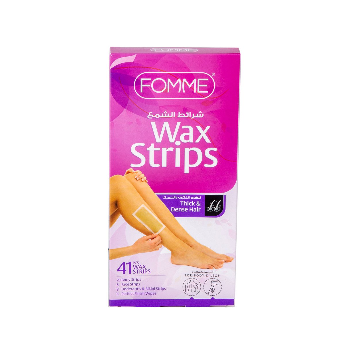 Fomme Thick & Dense Wax Strips For Body & Legs 41 pcs