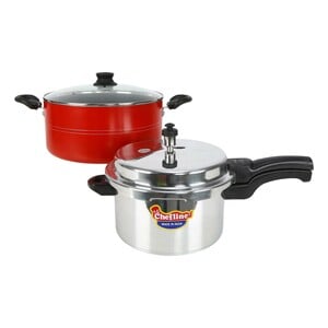 Chefline Pressure Cooker 5Ltr + Cooking Pot 28cm (Made in India)