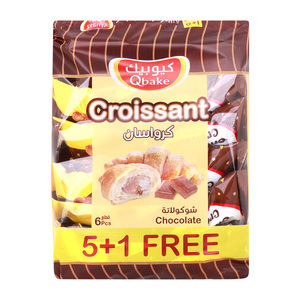 Qbake Chocolate Croissant 60g 5+1