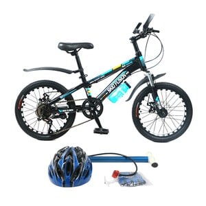 سكيد فيوجن دراجة 20 بوصة + خوذة + قفازات + مضخة يدوية BD1 - لون أزرق