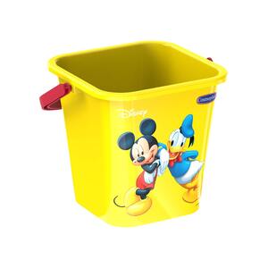 Mickey Mouse Square Sand Bucket 3Ltr-IFDIMFBBU146, Assorted