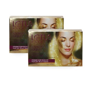 Lotus Herbals Radiant Gold Cellular Glow Facial Kit 2 pkt