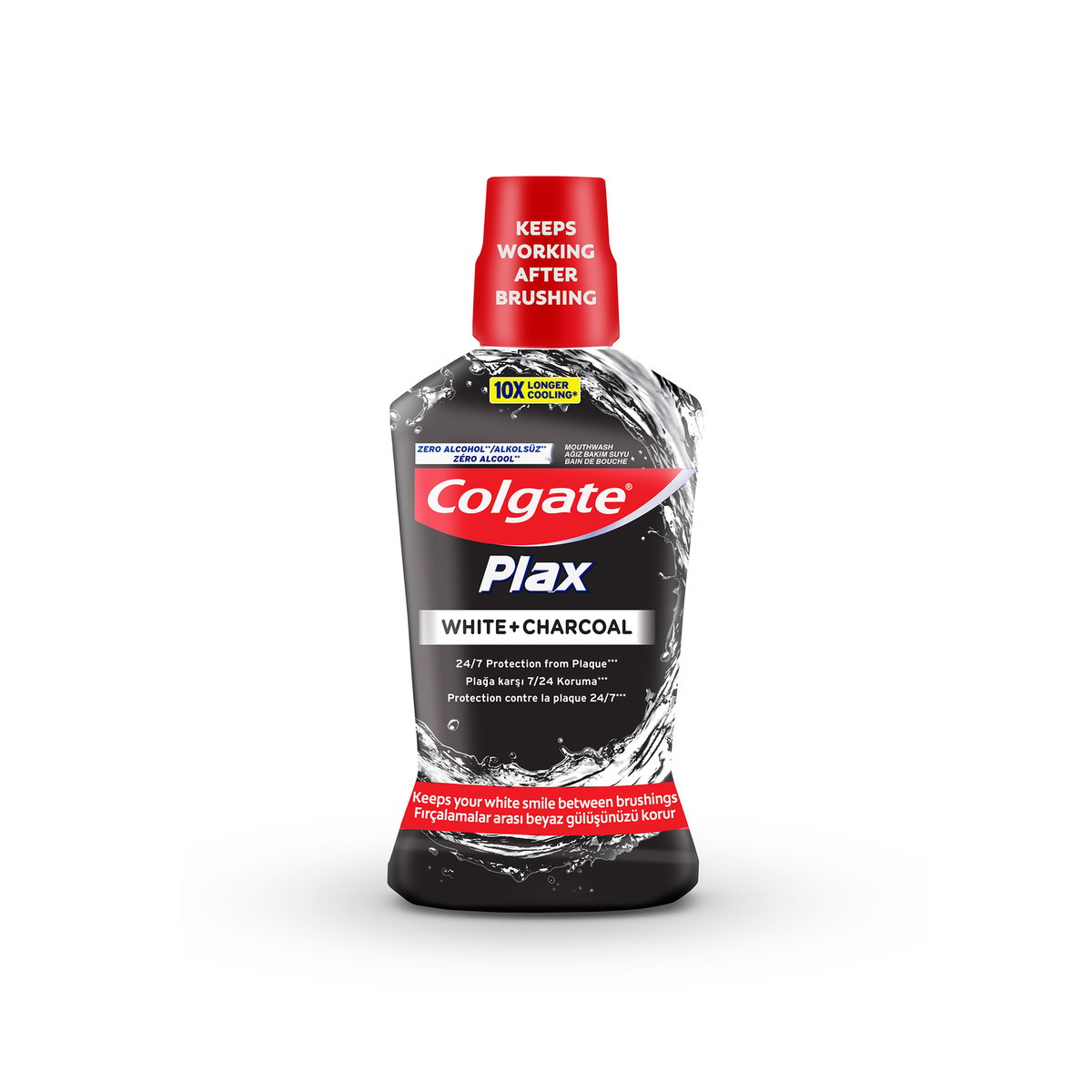 Colgate Plax White and Charcoal Mouthwash 500ml