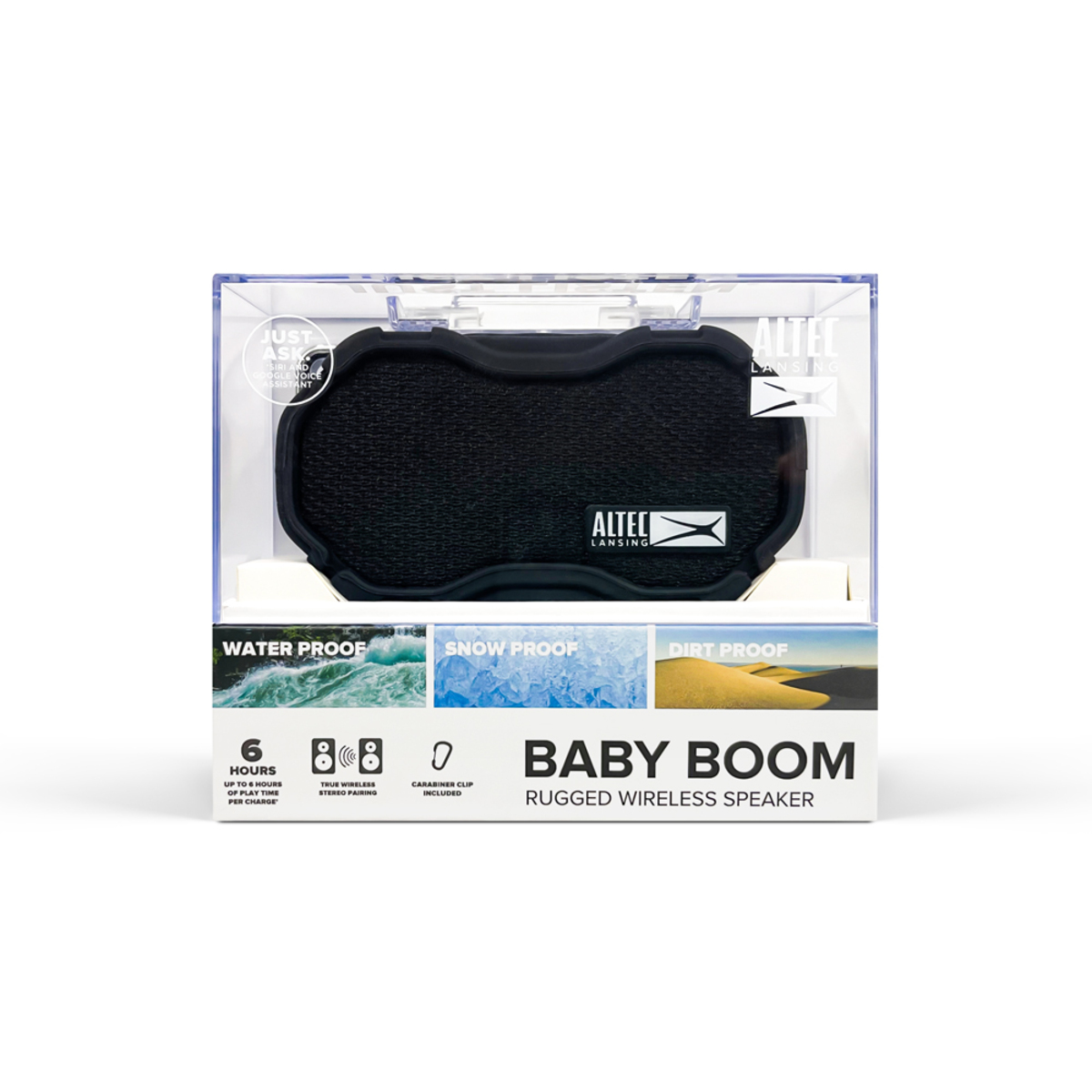 Altec Lansing Baby Boom Bluetooth Speaker IMW269N Black