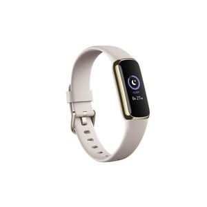 Fitbit Luxe Fitness Tracker (Lunar White/Soft Gold Stainless Steel)-FB422GLWT