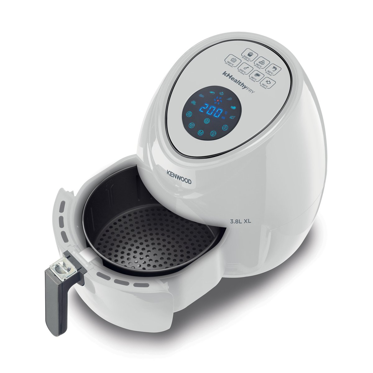 Kenwood Airfryer Large 3.8LTR/1.74kg Capacity- White - HFP30.000WH