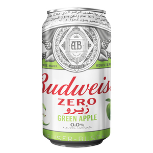 Budweiser Zero 0% Green Apple Alcohol Free Beer  6 x 330ml
