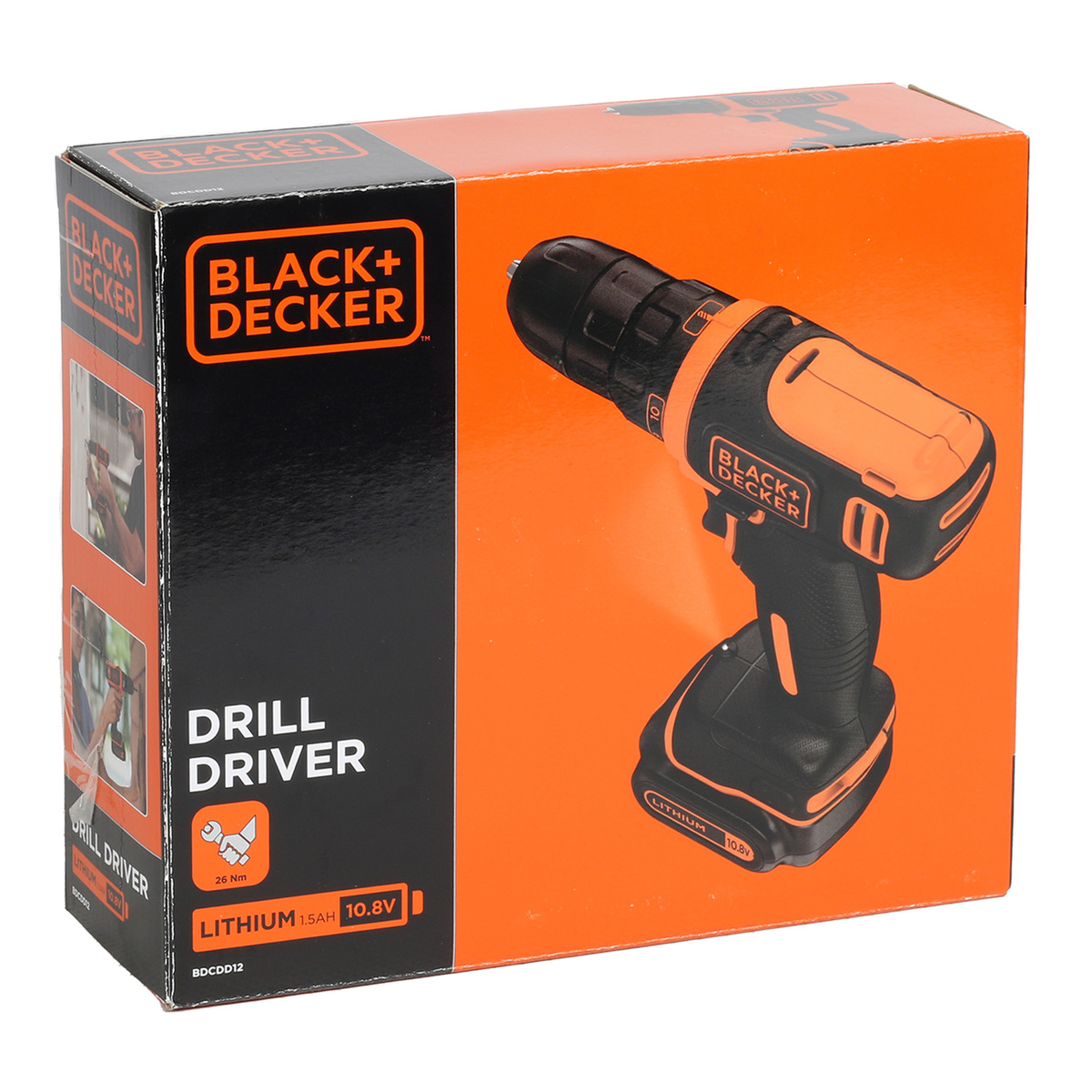 Black+Decker Compact Drill Drive BDCDD12-B5 10.8V