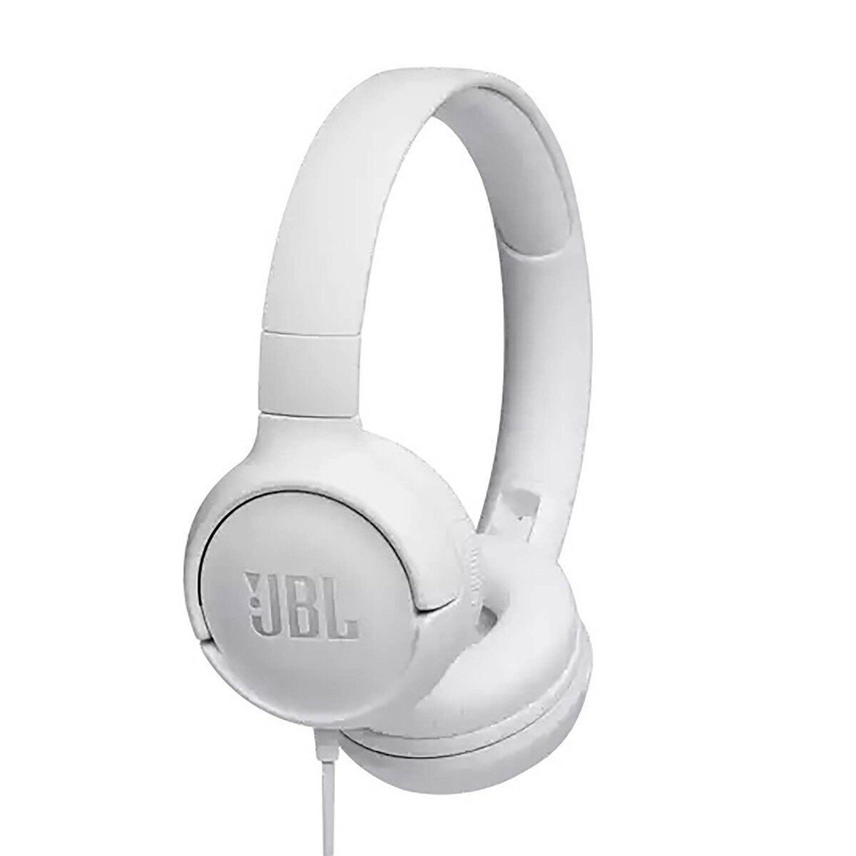 سماعات رأس سلكية فوق الأذن من جيه بي إل Tune500، JBLT500، أبيض