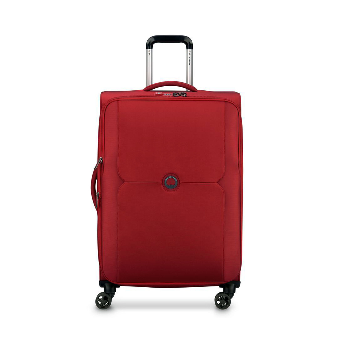 ديلسي ميركيور حقيبة سفر 4 عجلات مرنة، 68 سم، أحمر، 3247810