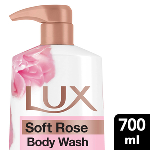 لوكس غسول الجسم برائحة الورد الناعم 700 مل