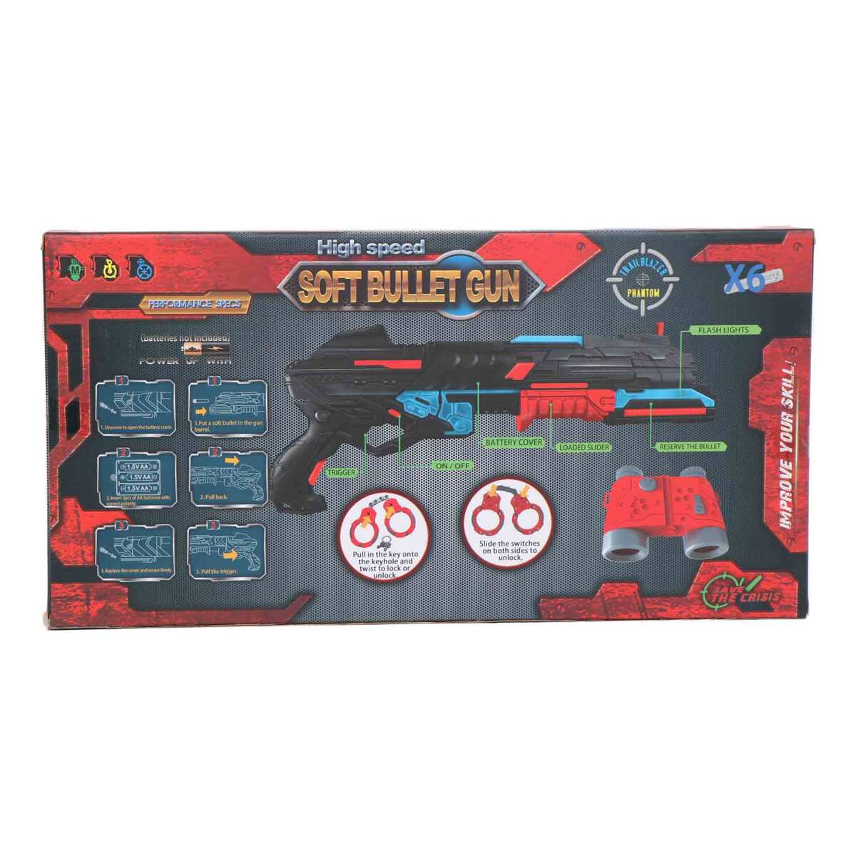 Skid Fusion Soft Bullet Gun Play Set A-FJ919