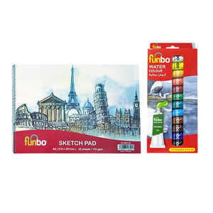 Funbo Sketch Pad+Water Color 019