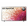 إل جي تلفزيون 75بوصة NanoCell TV NANO75 Series Cinema Screen Design, New 2021, 4K Active HDR webOS Smart with ThinQ AI