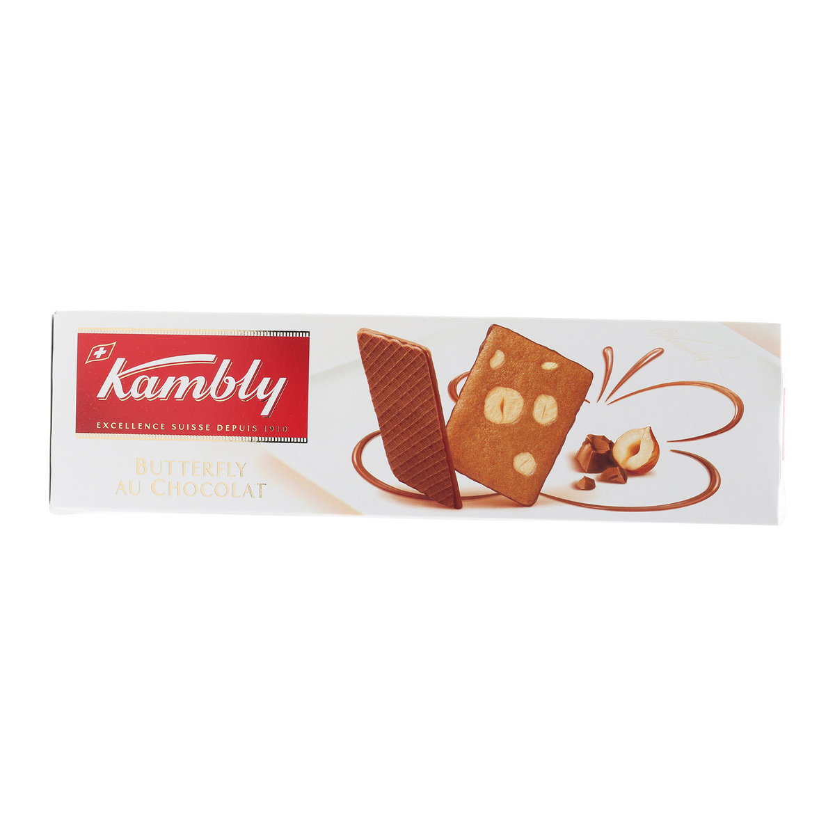 Kambly Butterfly Au Chocolate With Hazelnuts 100g