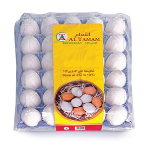 Al Tamam Fresh White Eggs Small 30 pcs
