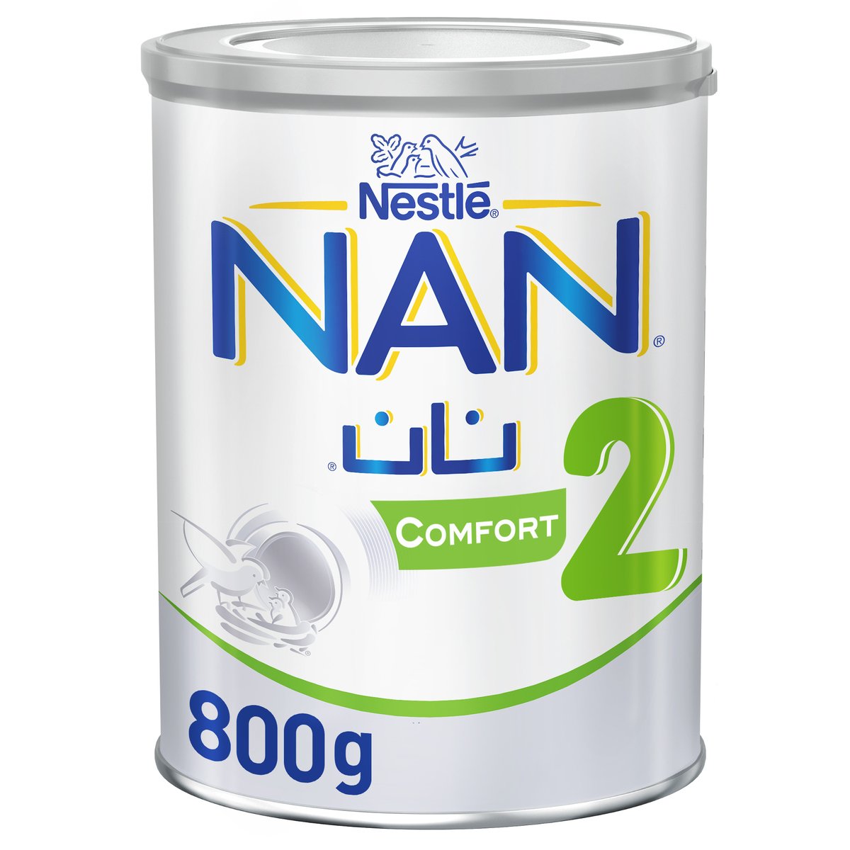 اشتري قم بشراء Nestle NAN Comfort 2 From 6-12 Months 800 g Online at Best Price من الموقع - من لولو هايبر ماركت Bab.MilkPwdr&Formula في الكويت