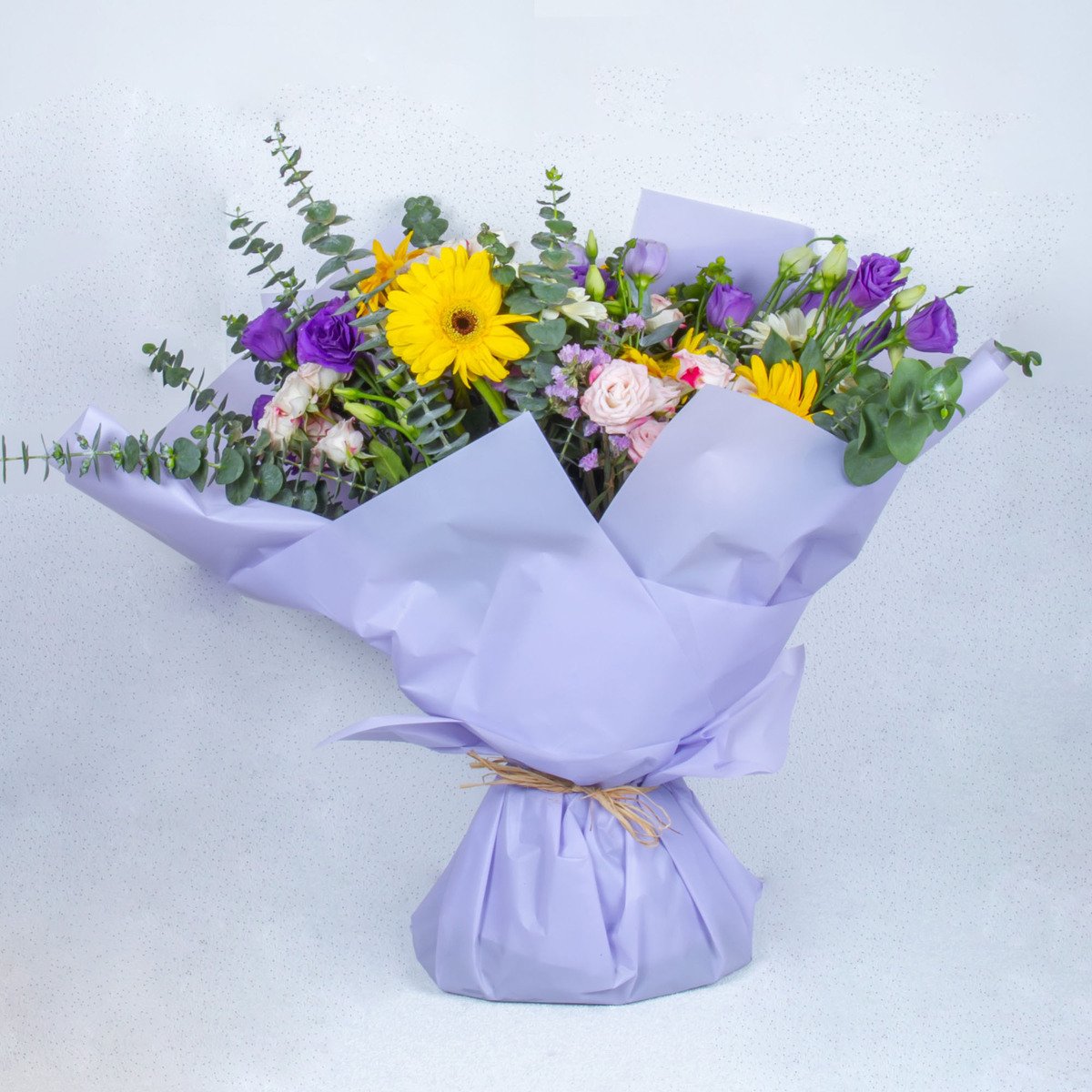 Modern Facing Bouquet With Assort Select Flowers Garden Style