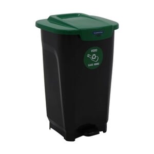 Tramontina Recycle T-Force Pedal Bin 50Lt Black Green