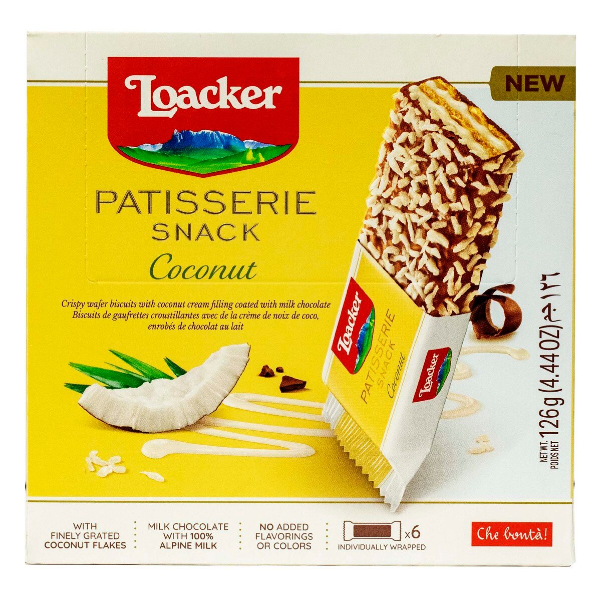 Loacker Patisserie Snack Coconut 126 g