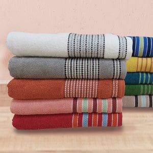 Utica Bath Towel Cotton 70x140cm IND01 Assorted per pc