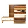 Maple Leaf Shoe Cabinet Wooden 909. Size:115x30x145 Cms(HxWxL)