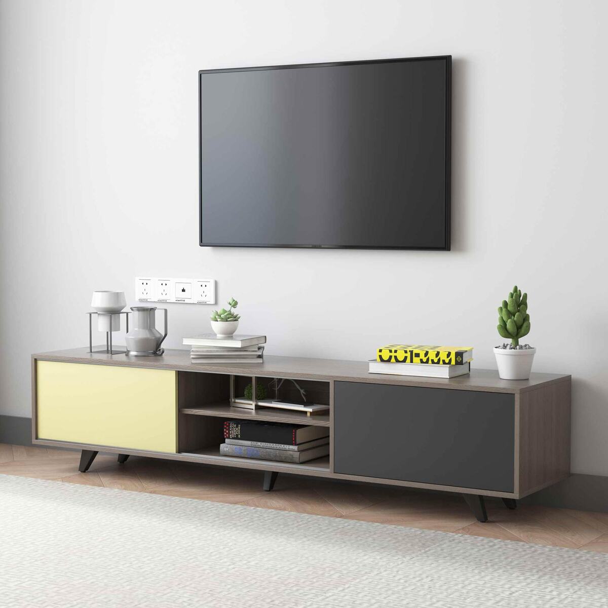 Maple Leaf Tv Stand 160cm 8D002.Size:42x40x160 Cms(HxWxL)