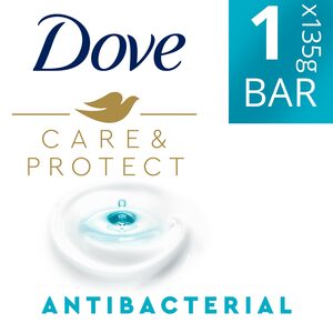 Dove Anti-Bacterial Soap Moisturizing Cream Care & Protect 135g