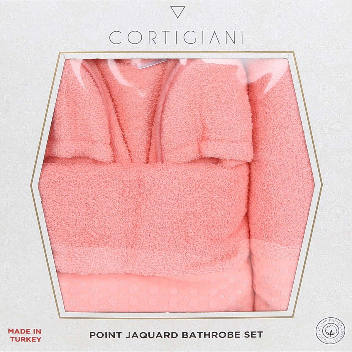 Cortigiani Bathrobe 4pcs Set BGNL02 Assorted Colors