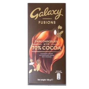 Galaxy Fusions Dark Chocolate With 70% Cocoa 100 g