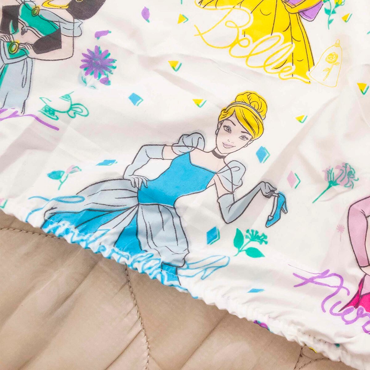 Disney Princess Fitted Bed Sheet for Kids -Super Soft, Fade Resistant (Official Disney Product) 90x190+25cm RHA5644