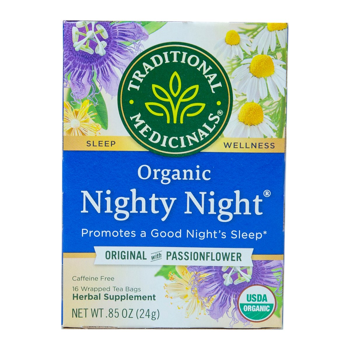 Traditional Medicinals Organic Tea Nighty Night Passion Flower 24 g