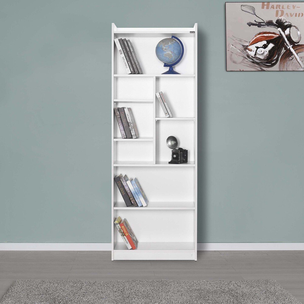 Maple Leaf Book Shelf Storage Organizer 183c661-BB White