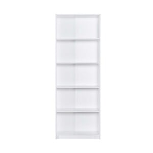 Maple Leaf Book Shelf Storage Organizer 5Layer 350BB White