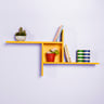 Maple Leaf Wall Mounted Wooden Graphic Wall Shelf RAF04 Yellow