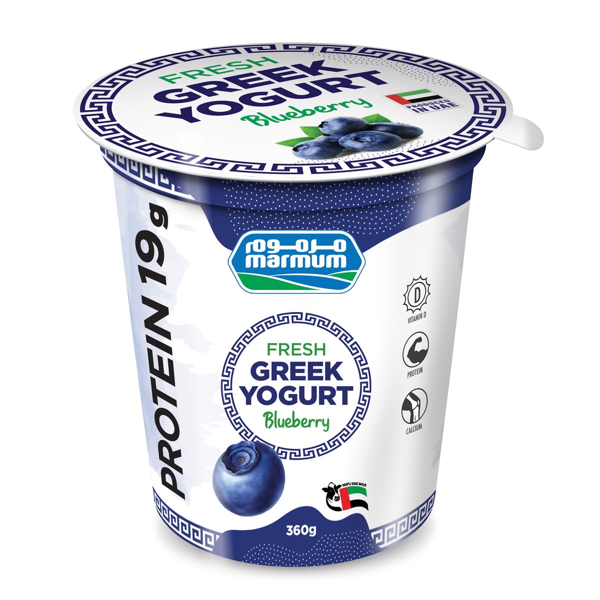 Marmum Fresh Greek Yogurt Blueberry 360 g