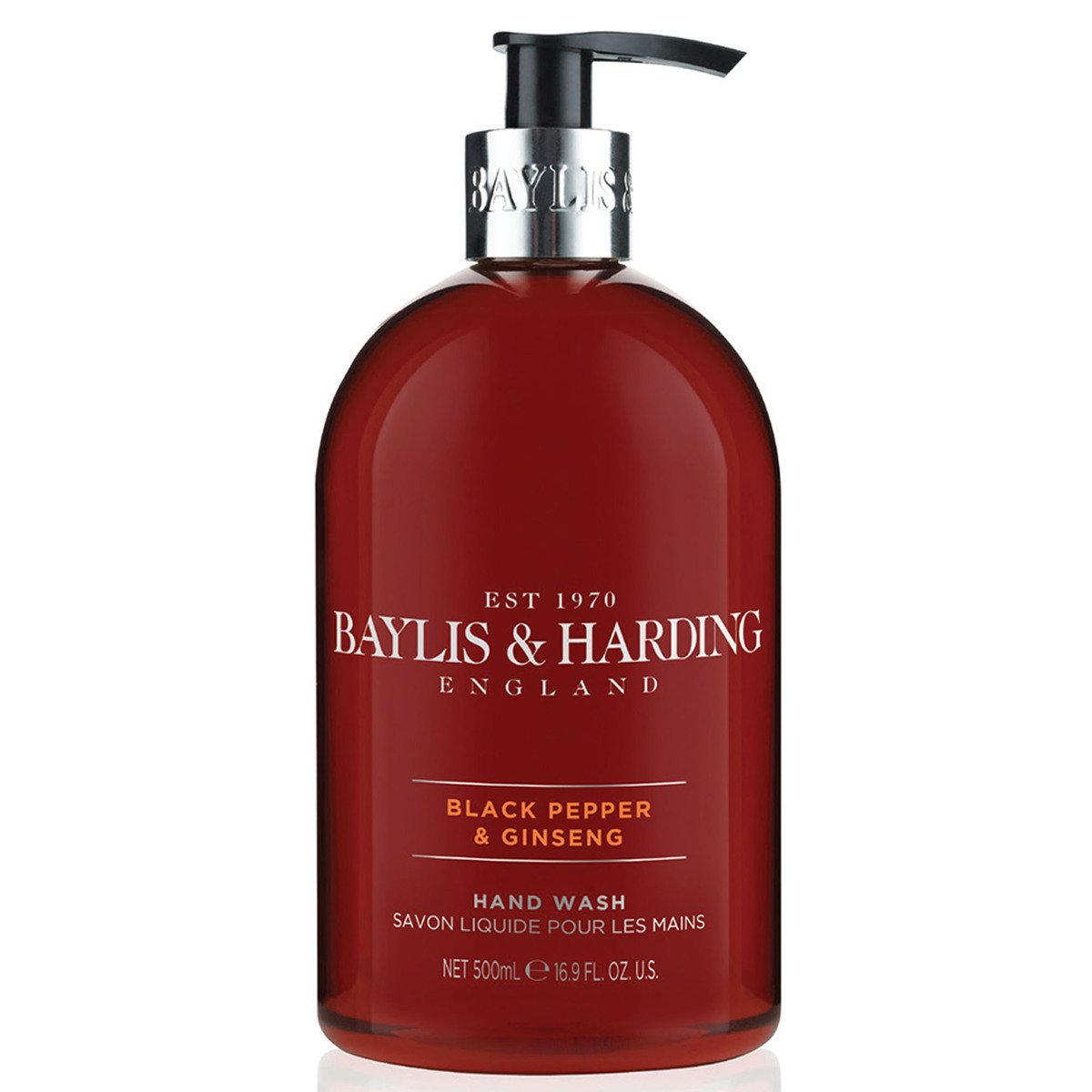 اشتري قم بشراء Baylis & Harding Hand Wash Black Pepper & Ginseng 500 ml Online at Best Price من الموقع - من لولو هايبر ماركت Products from UK في الامارات