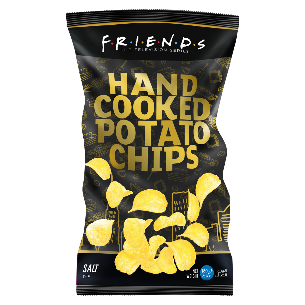 LuLu Friends Salt Hand Cooked Potato Chips  180 g