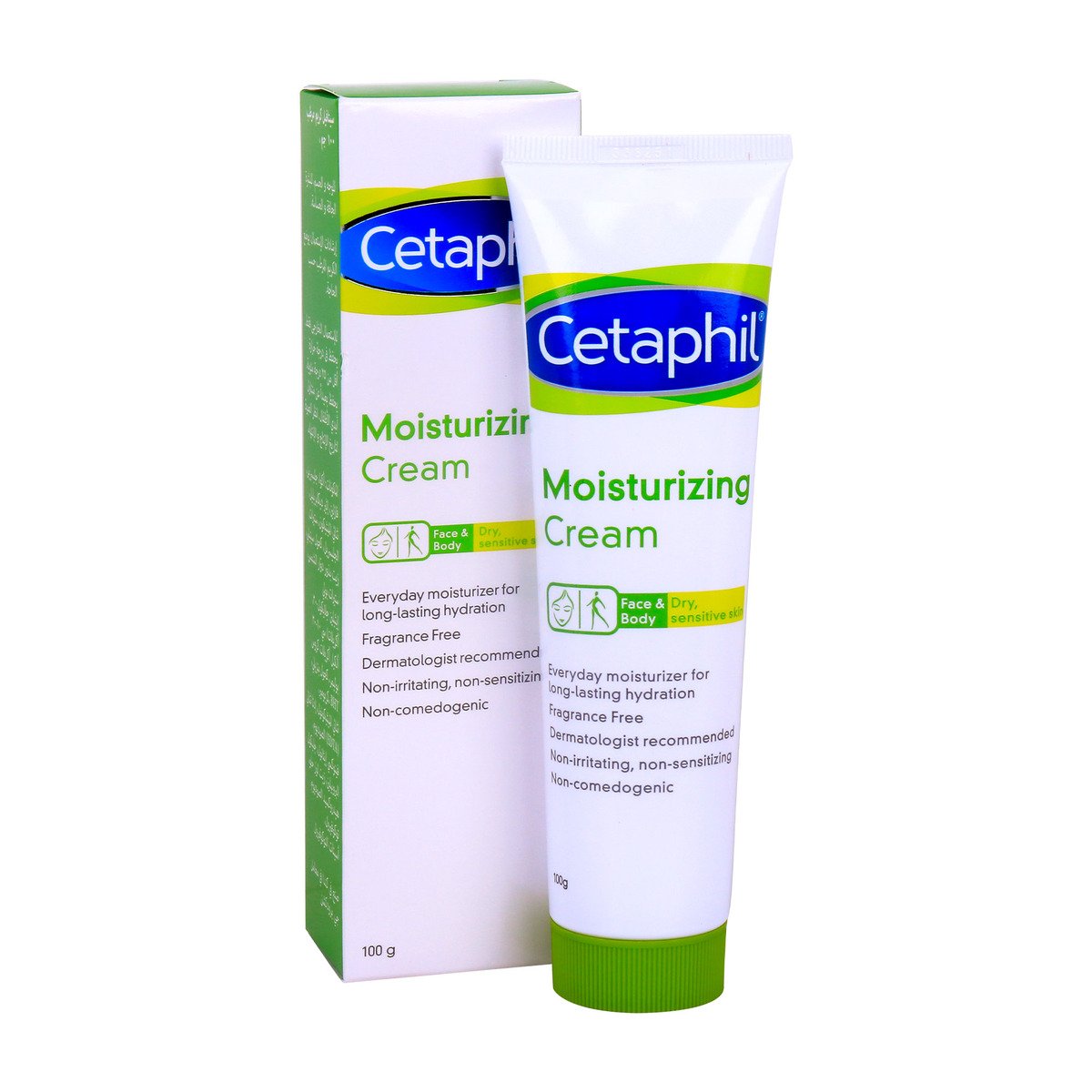 Cetaphil Face & Body Moisturizing Cream Dry, Sensitive Skin 100g