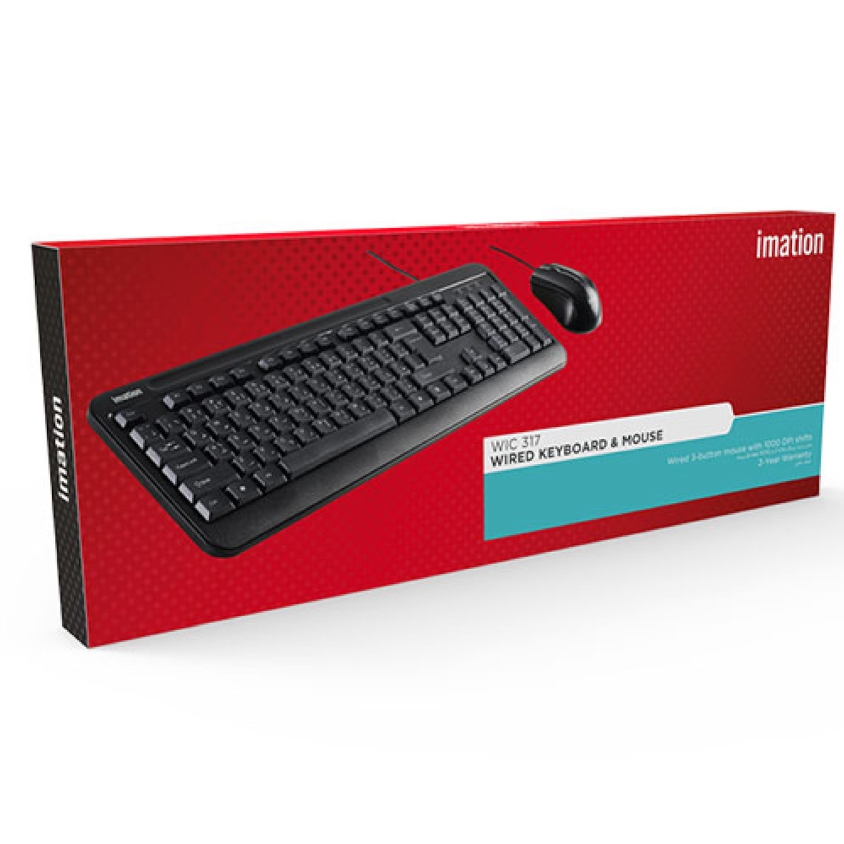 Imation Wired Keyboard And Mouse WIC317