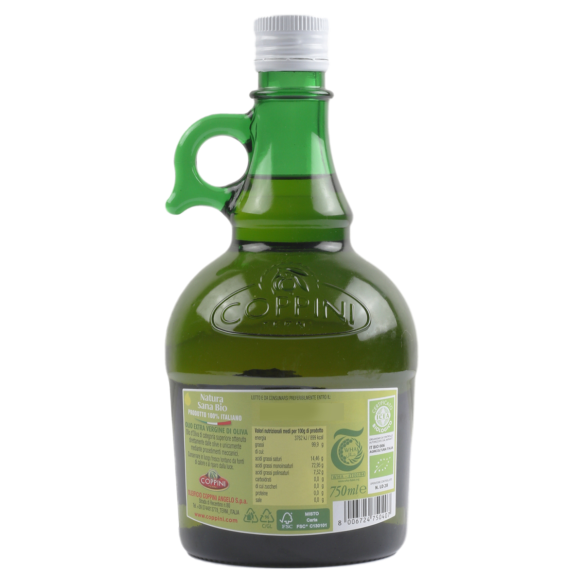 Coppini Organic Extra Virgin Olive Oil 750ml