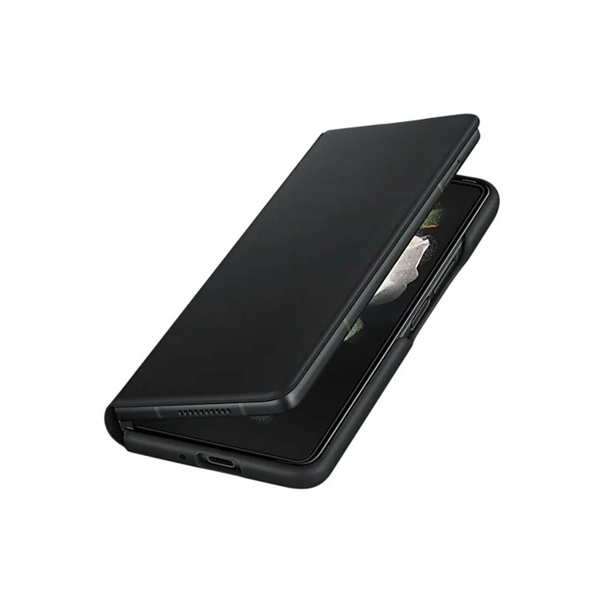 Samsung Galaxy Z Fold3 Leather flip cover FF926 Black