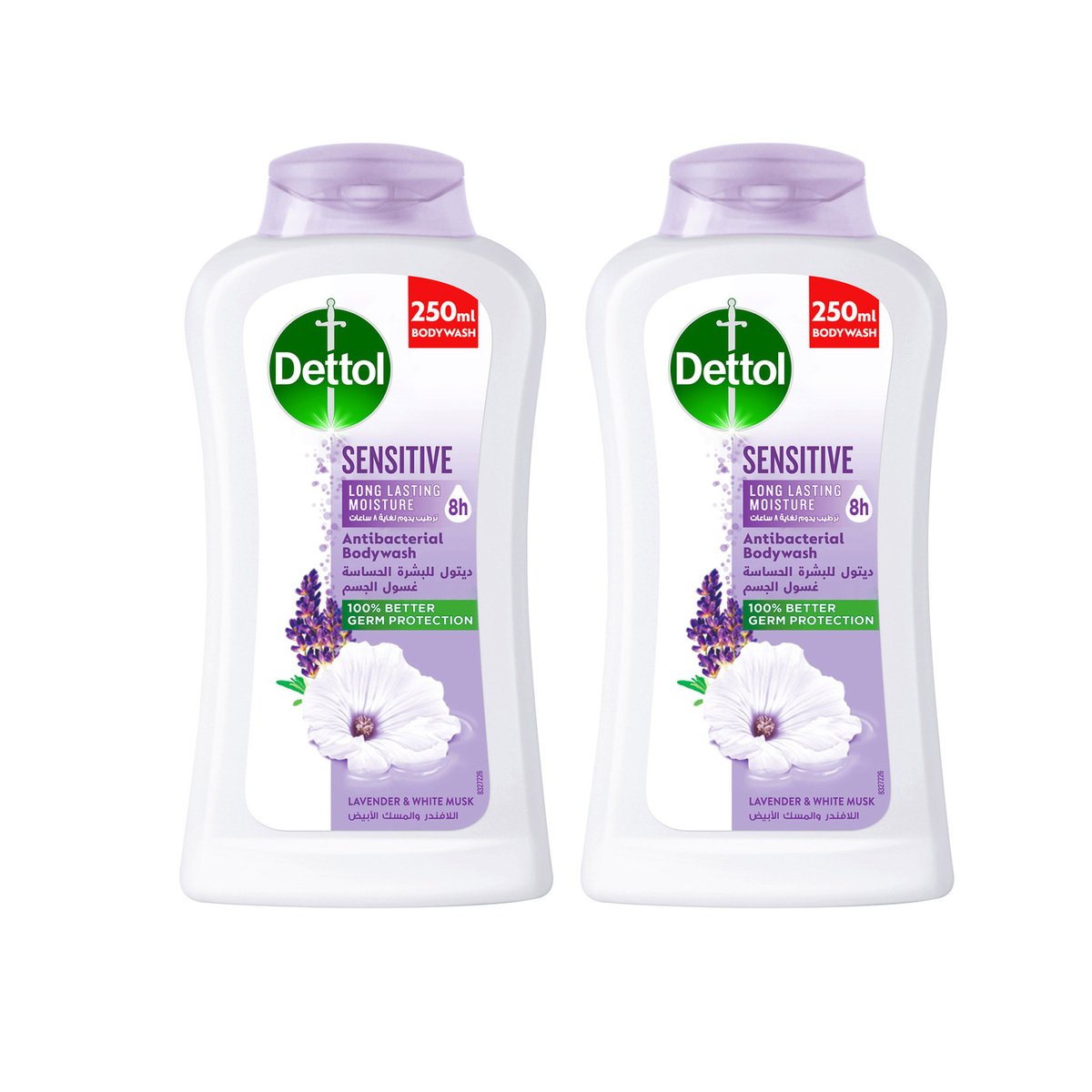 Dettol Antibacterial Bodywash Sensitive Value Pack 2 x 250 ml
