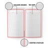 Classmate Exercise Book Centre Stapled 220x160mm 56-GSM Square (Arabic) 120 Pages Assorted
