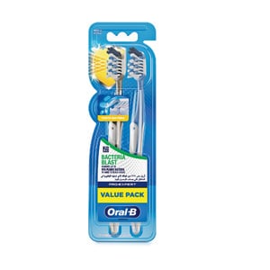 Oral B Toothbrush Pro Expert Bacteria Blast Medium 1+1