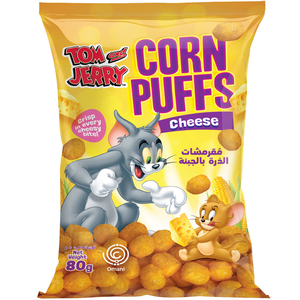 Tom & Jerry Corn Puffs Cheese 80g