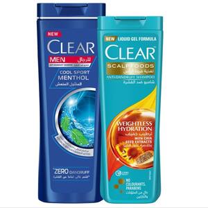 Clear Men Shampoo Cool Sport Menthol 400ml + Scalpfoods 350ml