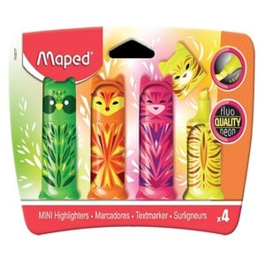 Maped Mini Highlighter 4 Color MD74377