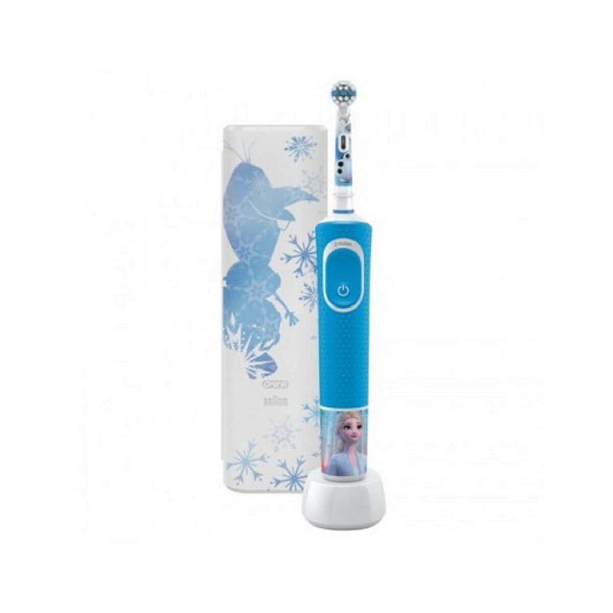 Oral-B D100 Vitality Rechargeable Kids Toothbrush With Travel Case D100.414 2K-Frozen