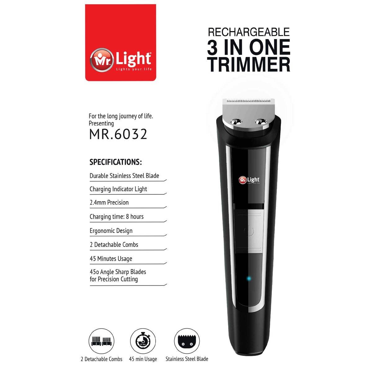 Mr.Light Rech.Hair Trimmer MR6032